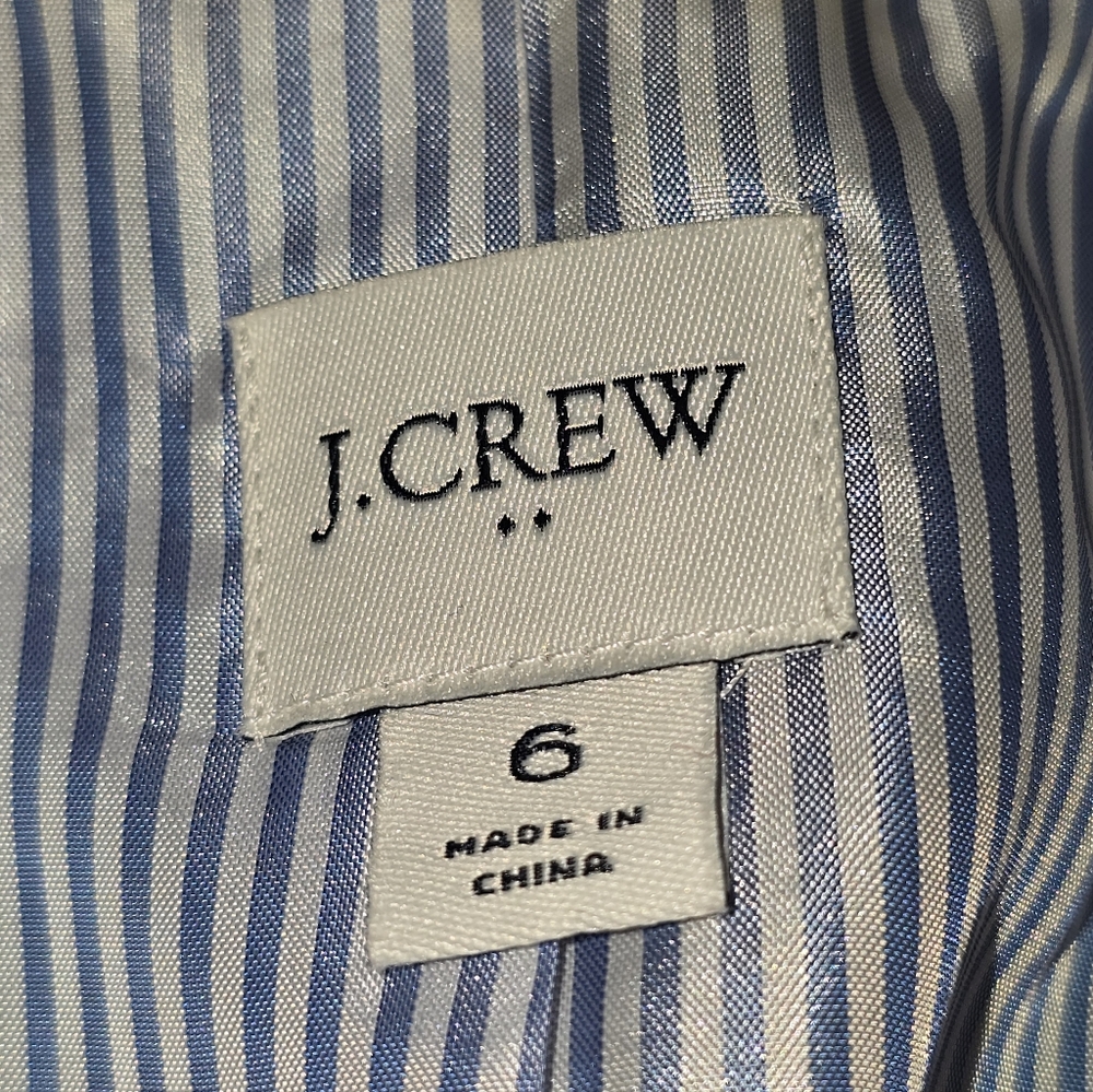 J. Crew Wool-Blend Schoolboy Blazer In Houndstooth Women's Size 6 - Picture 7 of 11